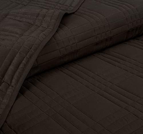 Chezmoi Collection Kingston Queen Size Bedspread Set 3-Piece