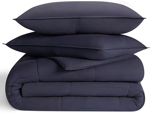UGG Leonora Down Alternative Comforter Set King Navy Blue