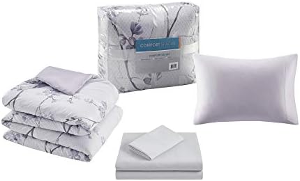 Comfort Spaces Bed in a Bag Set Kate Grey Purple