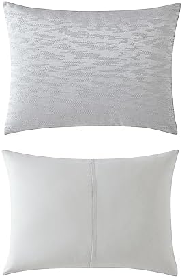 Vera Wang Queen Duvet Cover Set - Illusion Grey