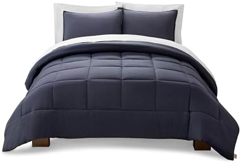 UGG Leonora Down Alternative Comforter Set King Navy Blue