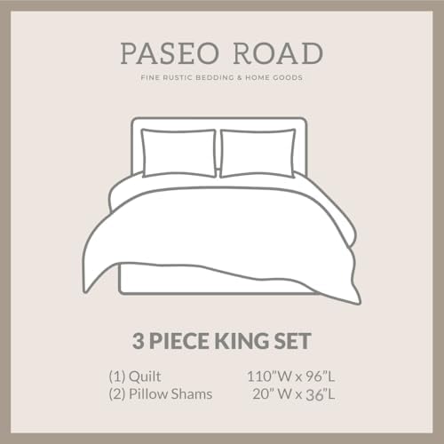 Paseo Road Aztec Reversible Quilt Set 3 Piece King