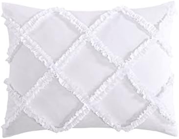 Laura Ashley Twin XL Comforter Set in Solid White