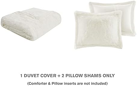 Intelligent Design Shaggy Faux Fur Duvet Cover Set