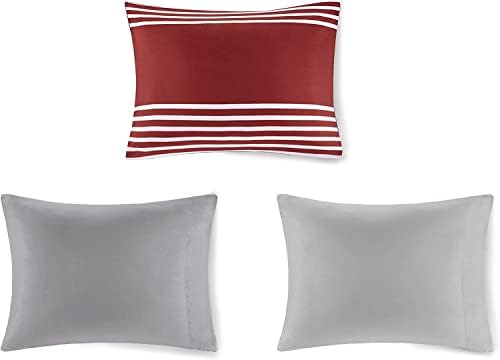 Comfort Spaces Colin Bed in a Bag Twin XL RedGrey