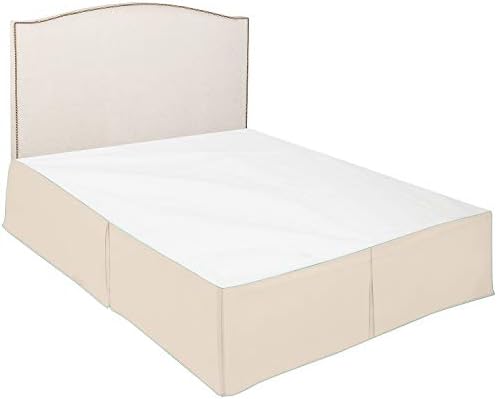Sajida Cotton Box Pleated Bed Skirt King Size Ivory