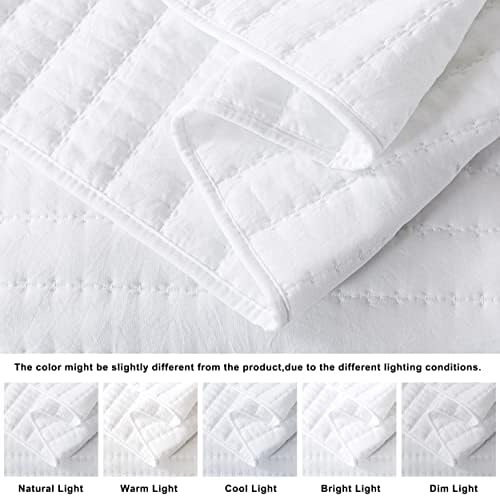 ROARINGWILD Queen Quilt Set 3 Piece 90x90 Microfiber Comforter