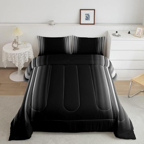Feelyou Geometric Abstract Ombre Comforter Set for Kids Boys Girls