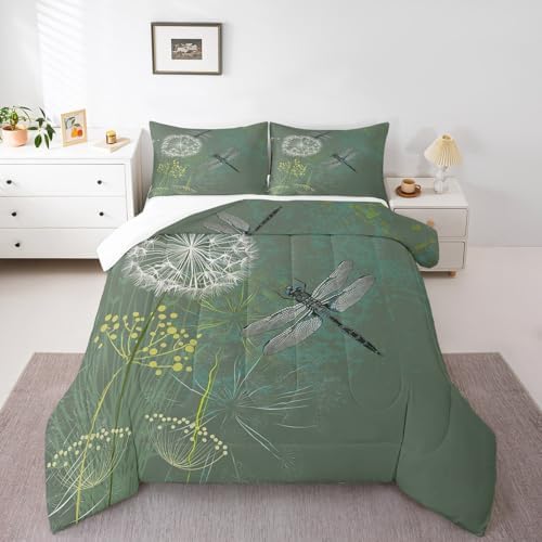 Homewish Dragonfly Comforter Set King Size 3Pcs
