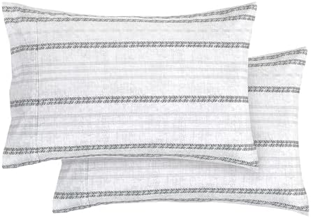 Elegant Comfort Ultra Soft Striped Pillowcases Set of 2 1