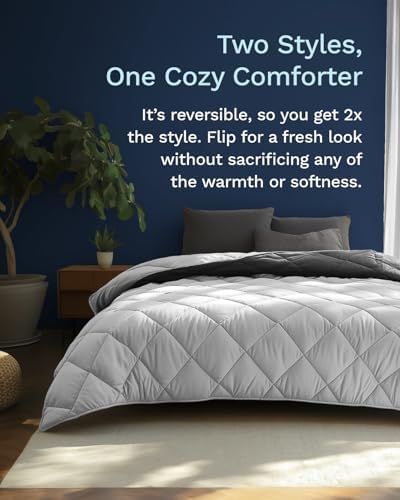 ViscoSoft All Seasons Reversible Comforter - Gray 1