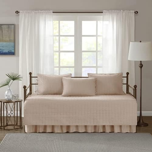 Comfort Spaces Daybed Cover - Luxe Double Sided Quilting 5 Piece Set