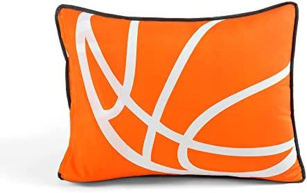 Lush Decor Basketball Quilt Set 4 Piece Twin Charcoal