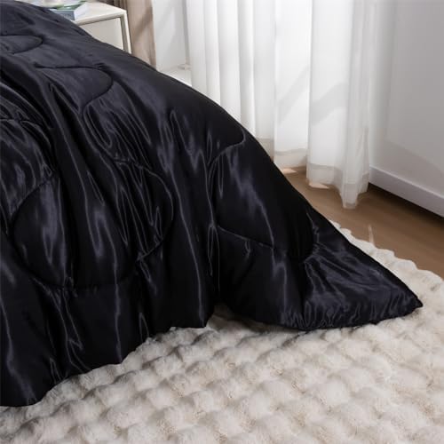 A Nice Night Satin Microfiber Comforter Set Queen Size