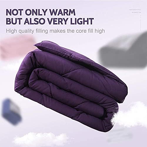 Decroom California King Comforter Set with Pillow Shams - Purple