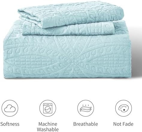 Loves Cabin King Size Quilt Set with Coin Pattern