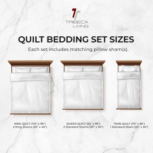 Tribeca Living Velvet King Quilt Set - 260GSM Velvet Honeycomb Stitch Gold
