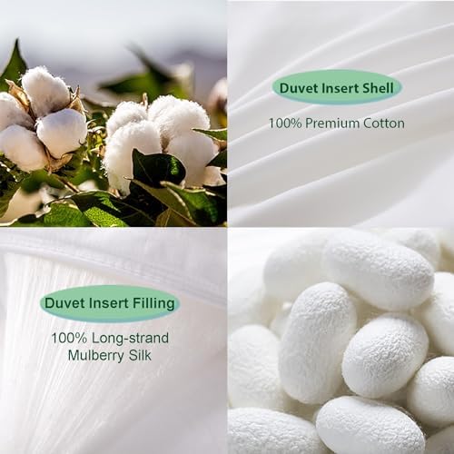 THE COTTON SILK 100 Mulberry Silk Duvet Insert - Queen Size