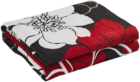 Chic Home QS2807-AN Woodside Quilt Set Twin Black 1