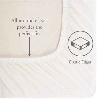 Laura Ashley Queen Bed Sheet Set - Smooth Sateen Cotton with Pillowcases