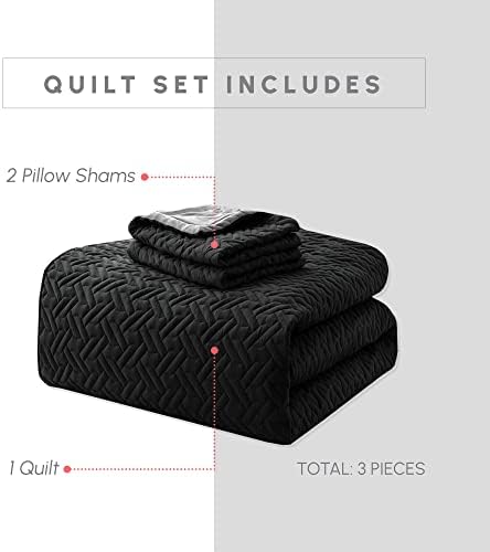 Elegant Comfort 3-Piece Reversible Quilt Set - Ultra Soft Premium King