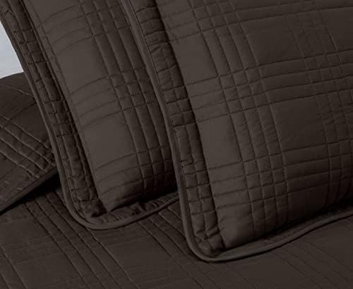 Chezmoi Collection Kingston Queen Size Bedspread Set 3-Piece