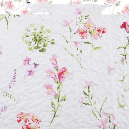 Taozhiyuan Azalea Floral Chintz Daybed Set 4 Piece Pink Garden