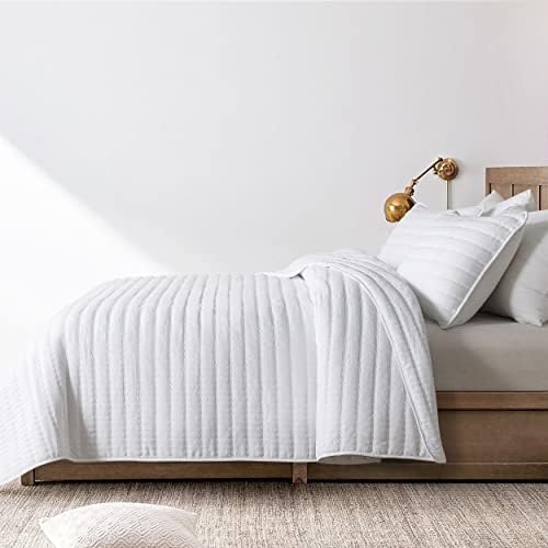 ROARINGWILD Queen Quilt Set 3 Piece 90x90 Microfiber Comforter