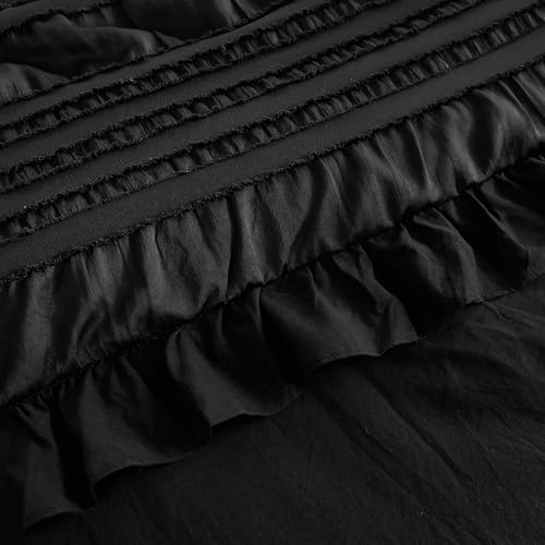 WONGS BEDDING Seersucker Ruffle Comforter Set
