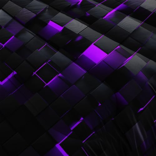 Nttopship Geometric Violet Comforter Set 3-Piece