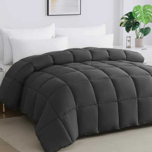 STWIENER Soft Oversize King Comforter 120x128 Grey