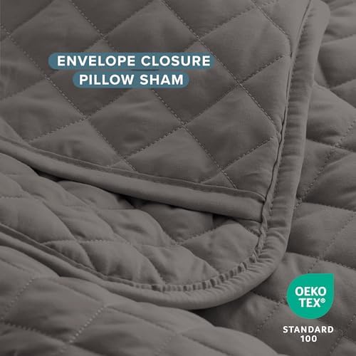 Bare Home Coverlet Set TwinTwin XL Grey