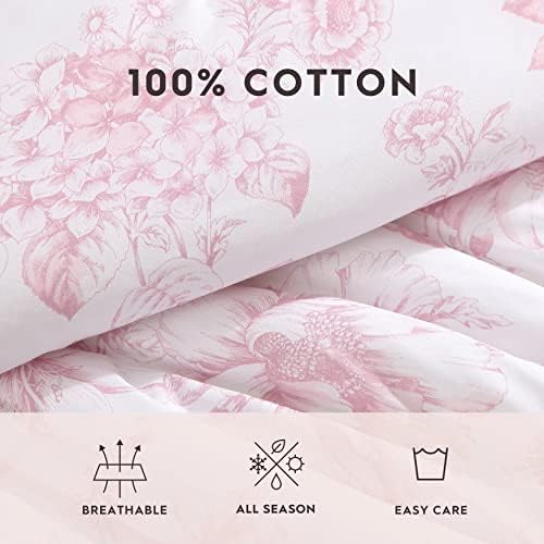Laura Ashley King Comforter Set Delphine Mauve 1