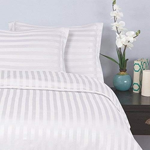 Elegant Comfort Damask Stripe Duvet Cover Set