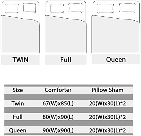 AILONEN Gothic Skull Comforter Set Queen Size 1