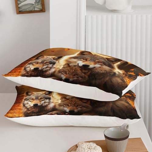 3D Wolf Comforter Set Twin Size for Kids