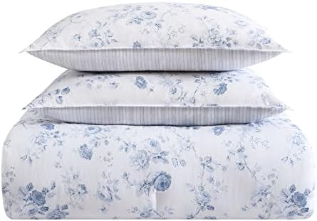 Laura Ashley Twin XL Comforter Set Belinda Blue 1