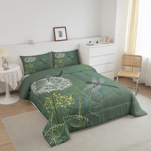 Homewish Dragonfly Comforter Set King Size 3Pcs