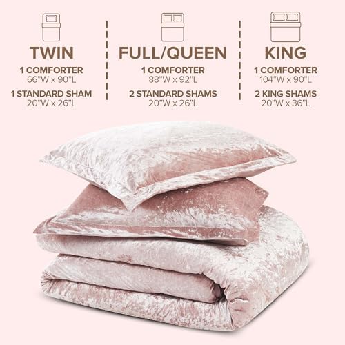 Comfort Spaces Juliette Velvet Comforter Set 1