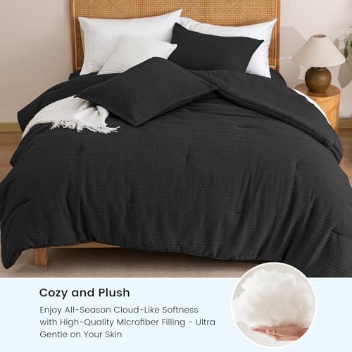 PHF Ultra-Soft Waffle Comforter Set Queen Size