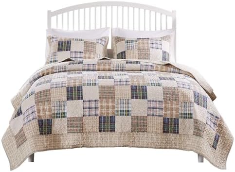 Taozhiyuan Cotton Quilted Bedspread Set 3-Piece Jumbo King 1
