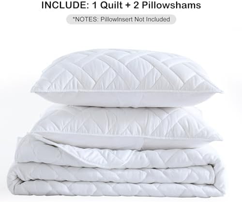 HORIMOTE HOME Queen Size Quilt Set with Diamond Pattern