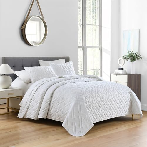 HORIMOTE HOME Queen Size Quilt Set with Diamond Pattern