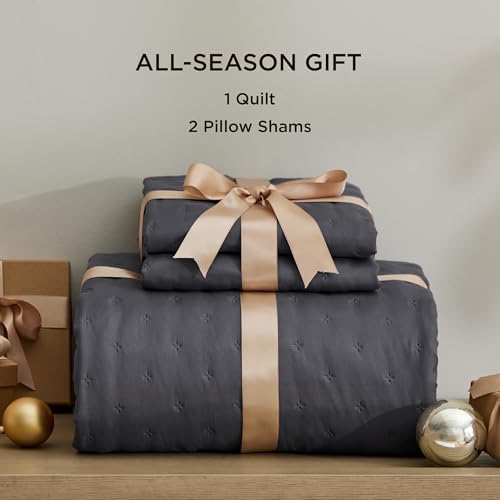 Bedsure King Quilt Set - Ultra Soft All-Season 106x96 Inch