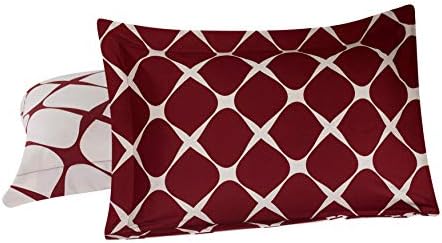 Elegant Comfort Luxury 3-Piece Reversible Duvet Set - FullQueen Burgundy 1