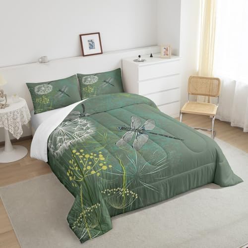 Homewish Dragonfly Comforter Set King Size 3Pcs