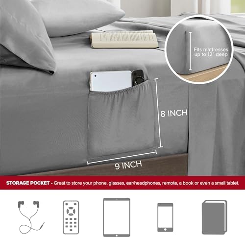 Comfort Spaces Colin Bed in a Bag Twin XL RedGrey