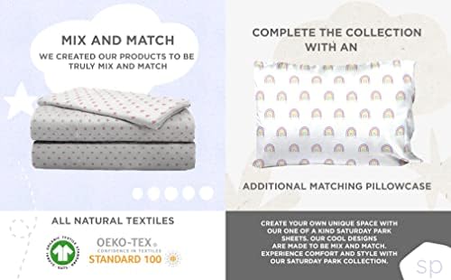 Saturday Park Doodle Rainbow Full Bed Set - 7 Piece