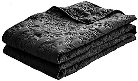 Sophia William 3-Piece Reversible Quilt Set QueenFull Size Black