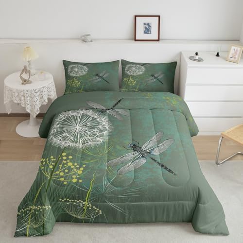 Homewish Dragonfly Comforter Set King Size 3Pcs
